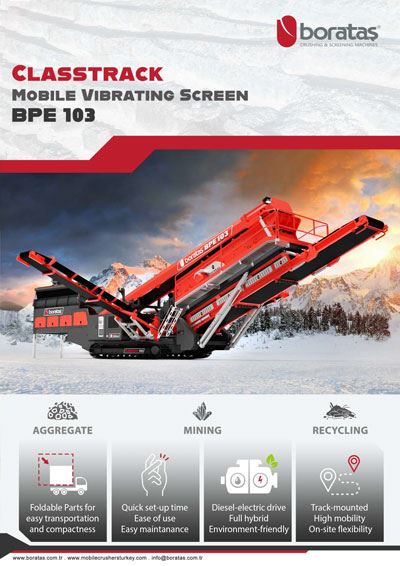 Boratas Mobile Vibrating Screen BPE103 - Brochure